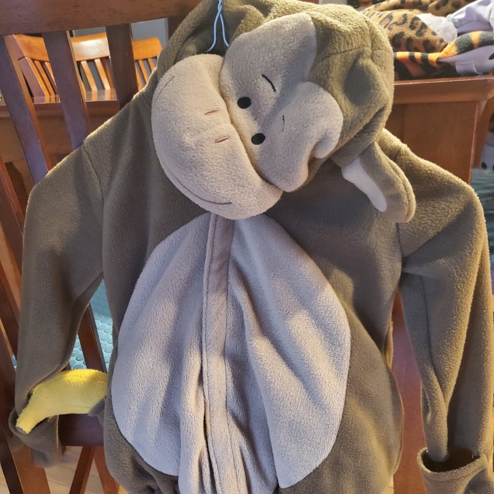 Kids Monkey Costume Size 4t-5t